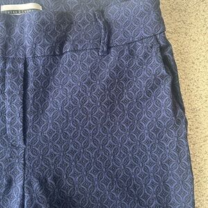 Jules & Leopold Navy Patterned Trousers